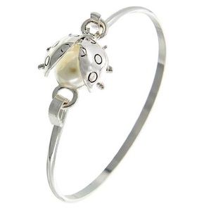 Lady Bug PEARL Silver Bracelet